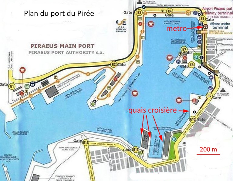plan port le Pirée
