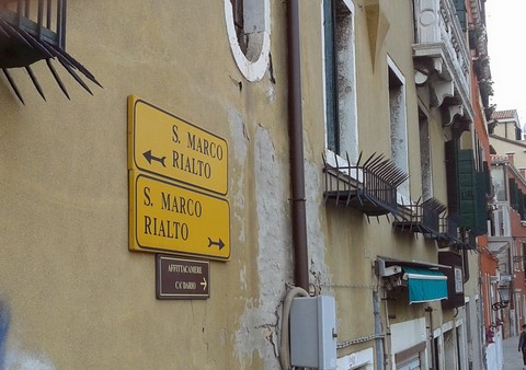 pancartes à Venise
