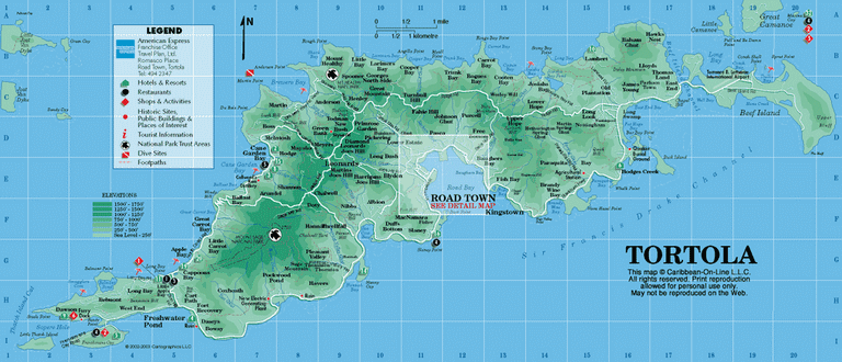 carte Tortola