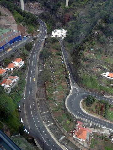vue du téléphérique Funchal