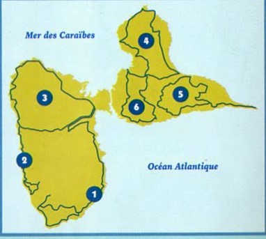 carte Guadeloupe